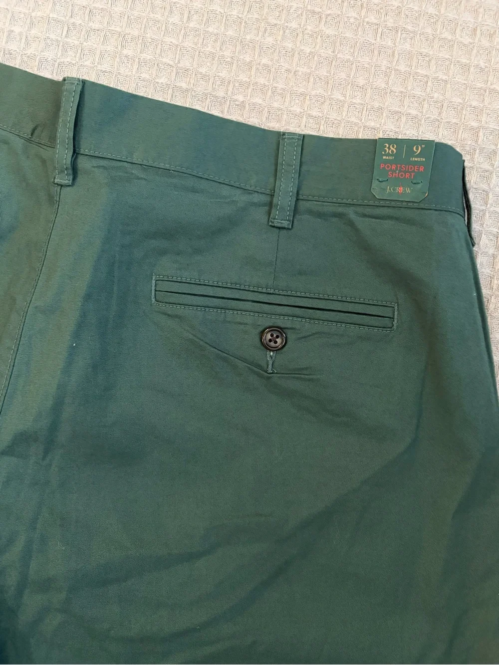 J. Crew Green Flat-Front Men's Chino Shorts